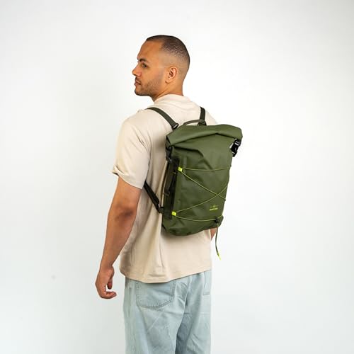 Miniatura 7 de Johnny Urban Bolsa Impermeable Grande Verde - Myles - Bolsa Estanca 20l - Mochila Acuatica Para Mar Y Playa - Accesorios Para Piscina, Sup, Canoa, Kayak, Barca - Waterproof Dry Bag