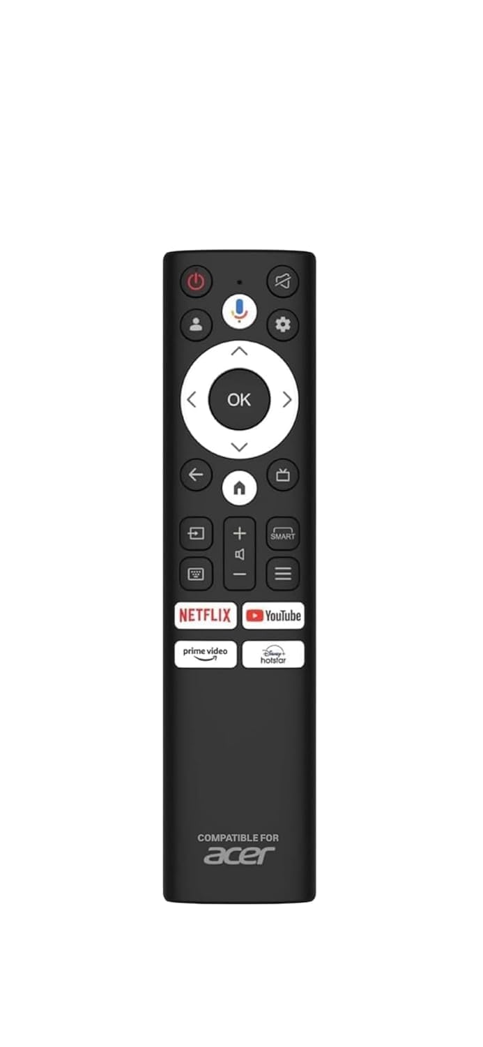 Compatible with Acer Tv Remote Control Suitable for H Pro, XL, M, I Pro, V, I Advanced, V Pro and Super Series Smart 2K 4K UHD FHD Android Television with Voice Command-image-47