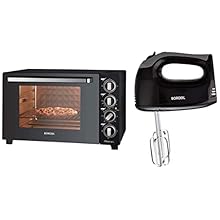Borosil Prima 60 L OTG with Smartmix BHM30PBB11 300-Watt Hand Mixer (Silver) Combo