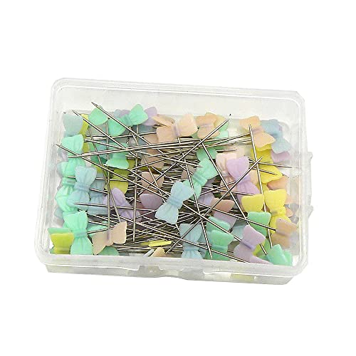 SEIWEI 200Pcs Flat Head Sewing Pins Set Patchwork Pins with Case DIY Sewing Dressmaker Clothing Projects Decoration
