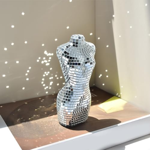 Fovolat Ornamentos de bola de discoteca - Bolas de discoteca com design de corpo feminino, decoraçõe