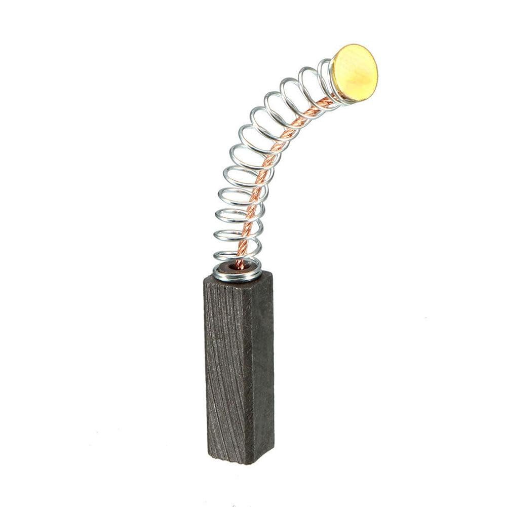 2 Pezzi Spazzole Di Carbonio 20x6x6mm con Molla Motori Elettrici Smerigliatrici Angolari Seghe Circolari