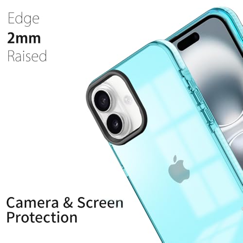Image of KARWAN Back Cover|iPhone 16 Back Cover |Polycarbonate Material| Full Camera Protection |Perfectly Fit| Case for iPhone 16 - Blue