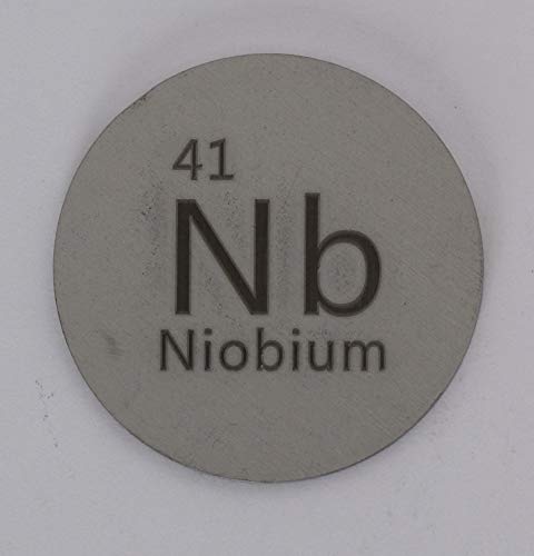 Image of Niobium (Nb) 31mm Metal Disc 99.95% Pure for Collection or Experiments