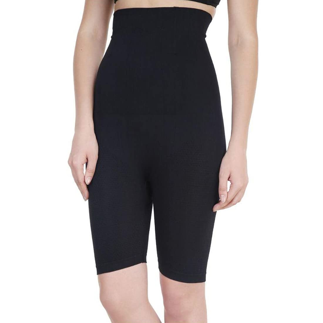 Panties Slip Shorts Under Dresses Thigh Slimmer -Waist Slimming Body Slimmer for Women Tummy and HIPS Shapewear Body Shaper Half Size Large-Black Colour-picture-55