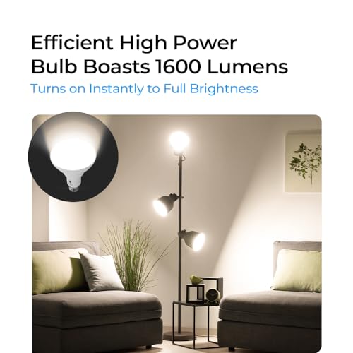 Bluex Bulbs 4 Pack 16W BR30 HO High Power LED Indoor Flood Light Bulbs - White Dimmable 1600 Lumens E26 120W Equivalent Base Recessed Can Lights (4000K - Cool White)