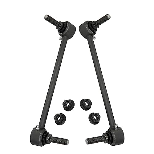 Image of Detroit Axle - RWD 8pc Front End Kit for 2013 2014 2015 2016 2017 2018 2019 Cadillac ATS, 2 Lower Forward Control Arms with Ball Joint 4 Outer Inner Tie Rods 2 Sway Bars Replacement