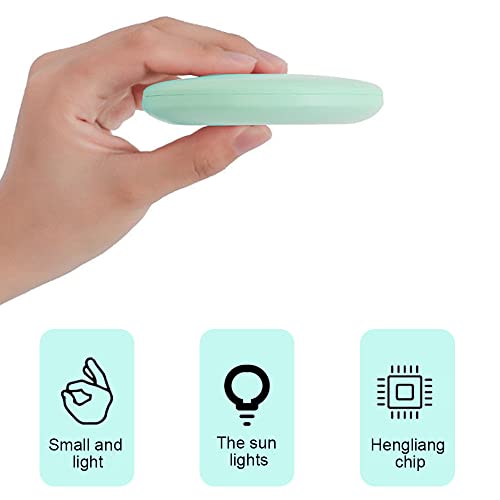 Fome Travel Makeup Mirror With Light, Led Lighted Compact Mirror Led Travel Makeup Mirror Compact Magnifying Mirror 1X/10X Handheld Double Sided Portable Folding Mirror Handbag Purse Pocket #TOP5