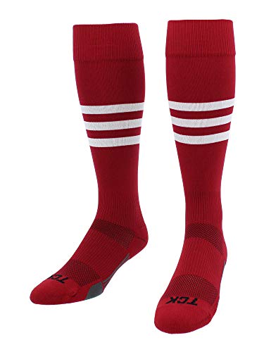 Image of Baseball & Softball Socks | USA Made Dugout Series Striped | Over the Calf | Sizing for Youth Boys, Girls, Men, & Women's