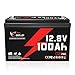 IDZLLDI 12V 100AH LiFePO4 Lithium Battery,Low-Temp Protection LiFePO4 Battery with 200A BMS,1280WH Rechargeable Lithium Iron Phosphate Batteries for RV, Trolling Motor,Solar Power,Home Energy Storage