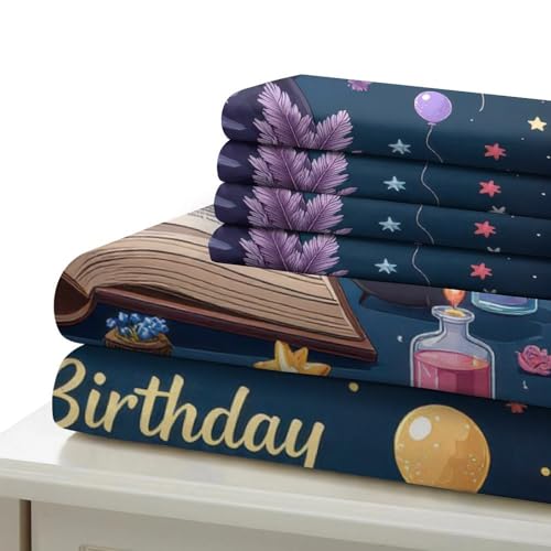 Parure de lit chapeau de sorcière idée cadeau fille lit single 140x200