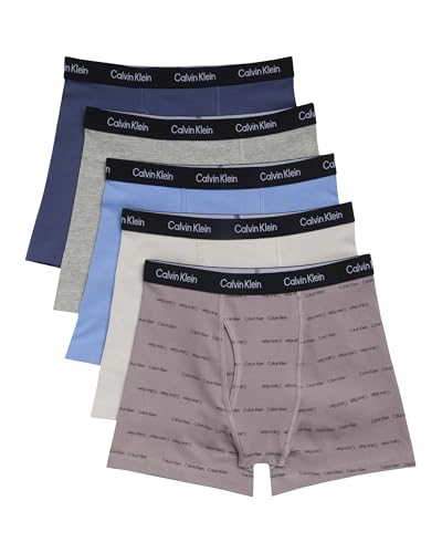 Image of Calvin Klein Kids Boys' Modern Cotton Boxer Brief Underwear 5-Pack