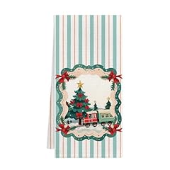 Green Striped Christmas Train