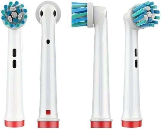 Replacement Brush Heads for Oral-B Braun Electric Toothbrush Twist Action EB50-X - Pack of 4