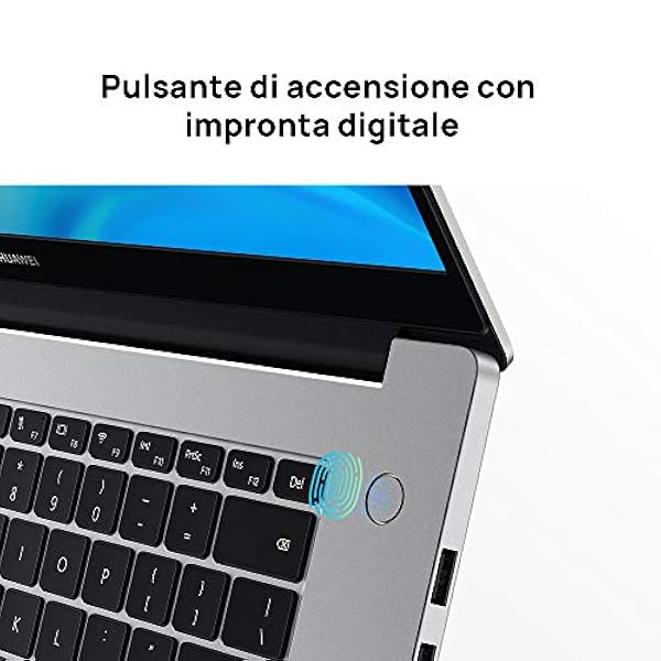 HUAWEI MateBook D 15 Laptop, FullView Comfort Occhi da 15,6 pollici Notebook PC Portatile, Processore AMD Ryzen 5 5500U, Wi-Fi 6, RAM 8GB, 512GB SSD, Windows 11, Layout Italiano, Mystic Silver