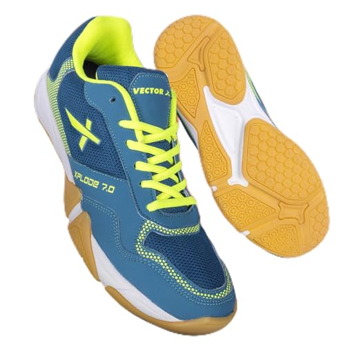 Image of Vector X Xplode 7.0 Badminton Shoes for Men| Non-Marking Shoe | EVA /Phylon Rubber Sole | Synthetic Upper | Anti Slip |Badminton| Table Tennis | Court Shoes