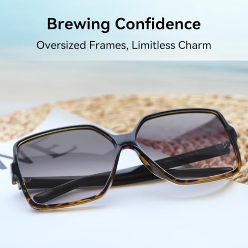 Miniatura 2 de Dollger Gafas De Sol Cuadradas Para Hombre Gafas De Sol De Gran Tamaño Con Protección Uv400 Vintage Para Mujer Grigio