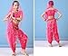 OTMYIGO 5-Piece Girls Bollywood Indian Princess Belly Dance Dress Halloween Wear Carnival Sets,Pink,S