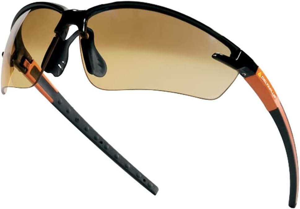 Delta Plus FUJI2NOOR Dual Lens Protective Goggles - Polycarbonate Gradient - Clear - Scratch Resistant - Lightweight - Adult Unisex Safety Sunglasses