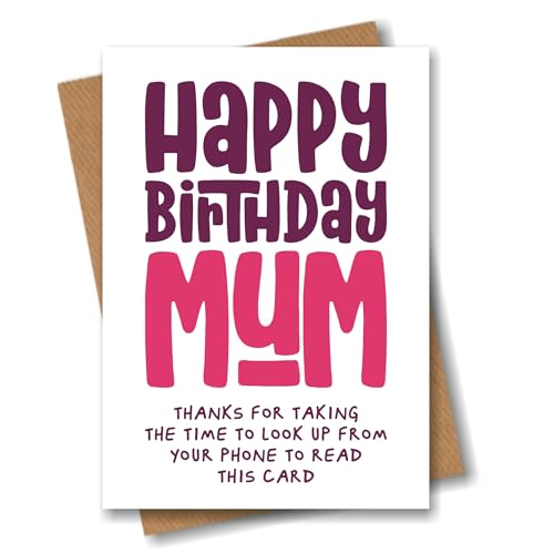 Divertente biglietto di compleanno per la mamma