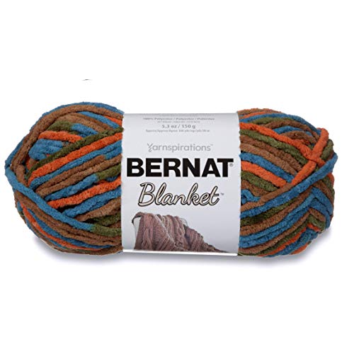 Bernat Blanket Super Bulky Yarn, 5.3oz, Guage 6 Super Bulky, Cozy Cabin