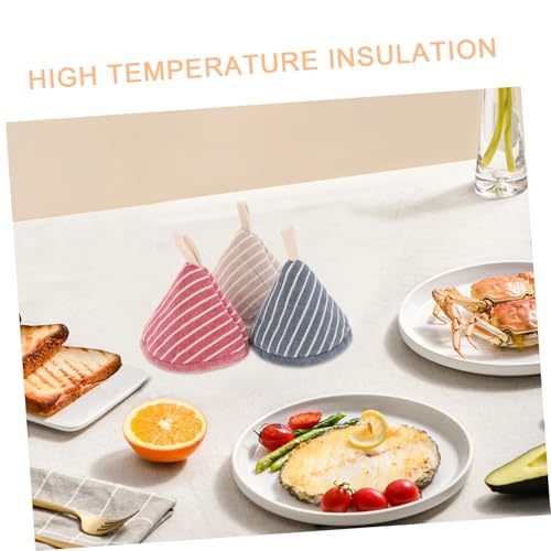 Tapa de maceta triangular COLLBATH, pack de 3 piezas de algodón para un cocinado seguro 6