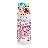 【伸びるスライム泡】子どもの才能 のびーるせっけん®【28回分】スライム バスボム 安全 感触遊び 親子 お風呂 おふろ 知育 玩具 おもちゃ 石鹸 石けん あわっぴー ギフト プレゼント 誕生日 3歳 4歳 5歳 6歳 7歳 男の子 女の子 幼児 ふしぎブルー ([28回分]ピンク：ピーチの香り)