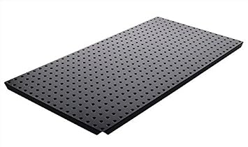 Alligator Board ALGBRD16x32PTD-BLK Black Powder Coated Metal Pegboard Panels with Flange - Pack of 2