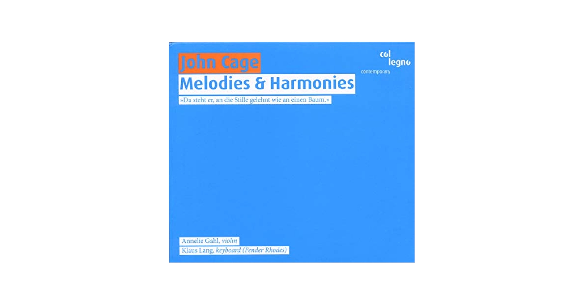 ジョンケージ John Cage Melodies & Harmonies CAGE,J. - Melodies & Harmonies - Amazon.com Music