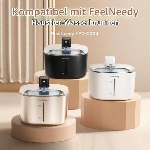 FEELNEEDY 6 Filter für 4L kabellosen Katzenbrunnen mit Bewegungsmelder – Ansicht 2