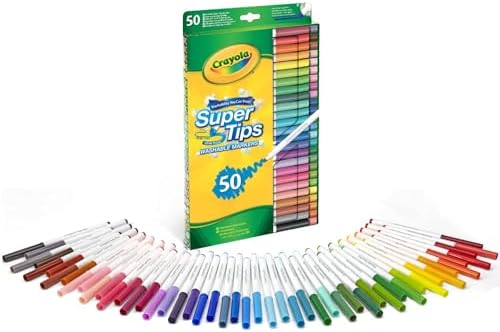 Crayola Super Tips Markers, Washable Markers, Gift, 50 Count-2 Pack image 5