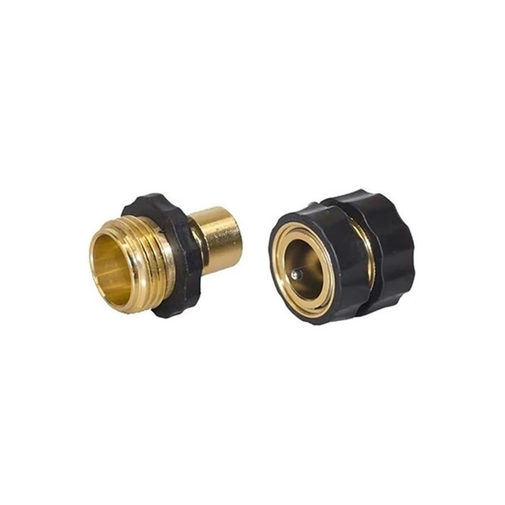Bigbibi Men's 1 Set 3/4 Inch Garden Hose Quick Disconnect Connector Set - Leakproof & Fe Couplings For Easy Watering(1 Set)