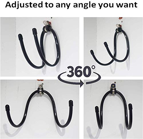 Rack Ajustable para Rollers de Espuma y Esterillas de Yoga - Soporte de Pared para Toallas, Estante para Colgar - Calidad Sólida, Capacidad hasta 20 Lbs - Paquete de 4 miniatura 3