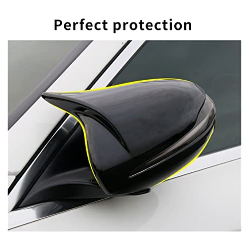 Rétroviseur latéral couverture style cornes pour Mercedes Classe C et B noir - 4