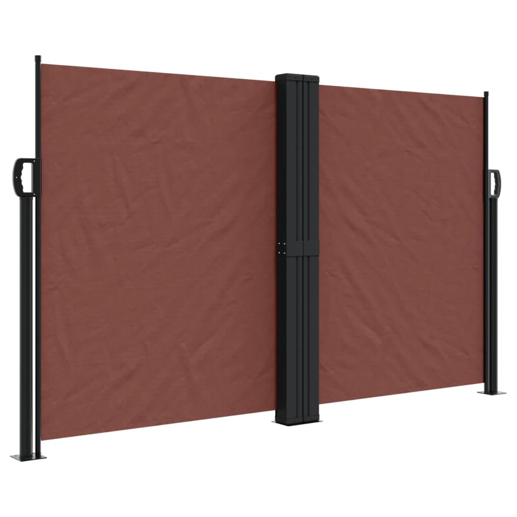 Store de jardin 140x1000 cm avec double toile rétractable et cadre en acier robuste
