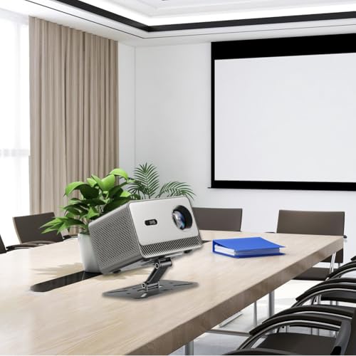 CEWROM Beamer Ständer,360° Drehbar Beamer Halterung,Universal Multi-Winkel mit 1/4 Zoll Schraubschnittstelle Projektor Ständer,Projektor Halterun Stand,Geeignet für Meisten Projektoren (Schwarz)