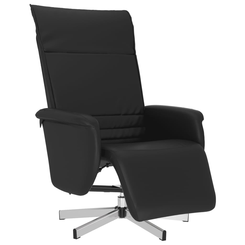 Sillón de relax con función reclinable giratorio 360°, piel