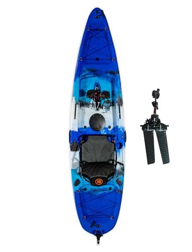 Upgraded Brooklyn 12.0 Single Pedal Kayak by BKC,