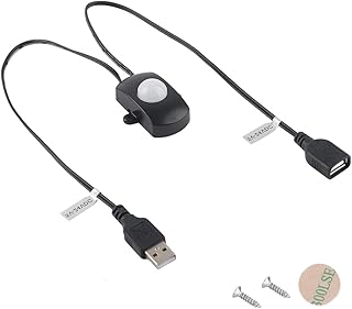 人感センサースイッチ LED人感センサースイッチ モーションセンサー検出器 USBポート 赤外線人感センサースイッチ USB式 赤外線センサースイッチLED用 PIRセンサー 3-5M距离検出可能 盗難防止 防犯 屋外/屋内セキュリティ 廊下/倉庫/駐車場/玄関ガレージに適用（ブラック）