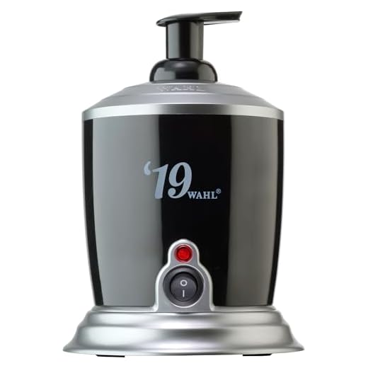 Wahl Professional ’19 Hot Lather Machine #68908 – Professional Barber Quality Dispenser with Internal Liquid Pump, Bottle, Additional Bonus Liquid Pump, and 12 oz. Bottle of Pre-Mixed Liquid Lather