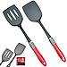 Latest 2-pc Kitchen Spatula Set - Lifetime Replacement Warranty - Multipurpose Solid And Slotted Spatulas -Nylon Utensils That Never Scratch Nonstick, Enamel, Teflon, Glass And Pyrex Pots And Pans