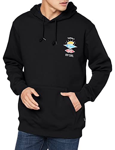Rip Curl Search Icon Pullover Hoodie Black MD