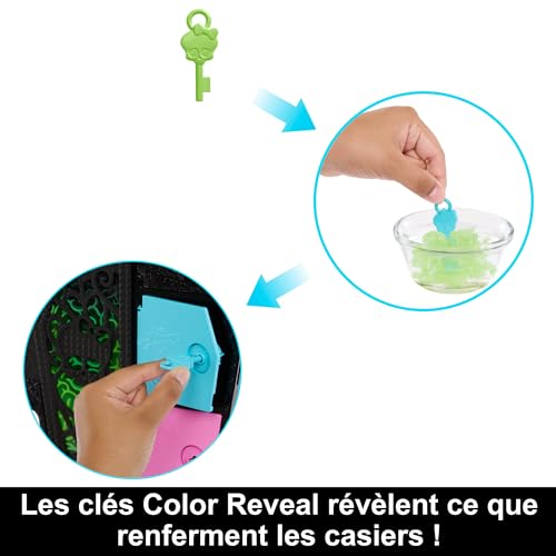 Barbie® Poupée avec Cheveux blonds Lisses vêtue d’Une Robe Amovible asymétrique et de Chaussures à imprimé Logo HRH07 - vue 4