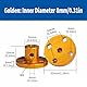2 Stück 8 mm starre Flanschwellenkupplung, Flanschkupplung aus Aluminiumlegierung, Motorführungswellenkupplungsanschluss für Motorzubehör, RC-Modell, DIY-Teile, Gold