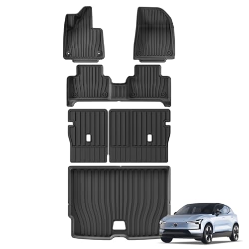 Tapis de dossier et coffre Volvo EX30 pour sorties outdoor et chien