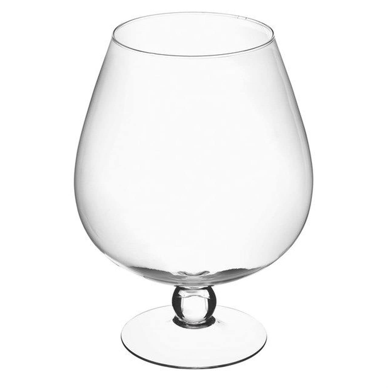 SWEET HOME Coppa grande Cognac in vetro trasparente per confettata caramellata cod.VA00781LU cm 36,5h diam.27,5 by Varotto & Co.