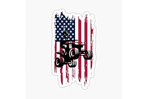 Patriotic Braap Mx Motocross Dirt Bike ATV Quad Bike American Flag Decal - Sticker Graphic