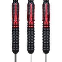 Grebarley Dartpfeile Metallspitze,12 Stück Profi steeldart Pfeile 20/22/24g – Ansicht 4