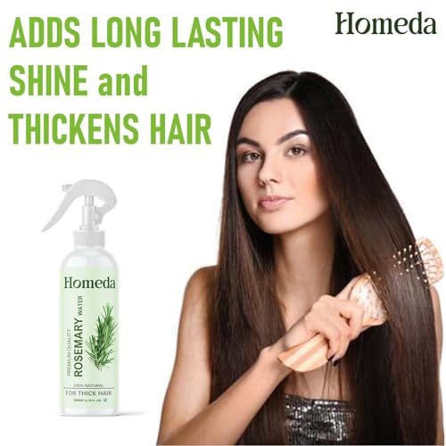Image of Rosemary Water Spray for Hair Growth (6.8 fl oz) Romero Para el Cabello Tonico de | Rosemary Hydrosol Tonic | Scalp Spray Root Enhancer & Locs (200ml) - Natural, Sulfate, Paraben Free