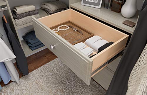 Easy Track PH43-CG Ultimate Corner Wood Kit Closet Organizer in Weathered Grey with Chrome Hardware by Easy Track - Image 4